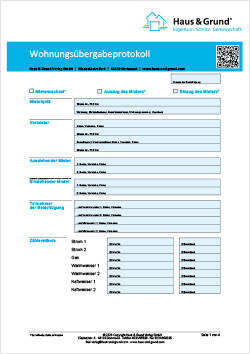 Wohnungsübergabeprotokoll